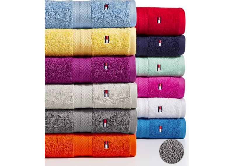 Tommy Hilfiger Home - All American II Cotton Bath Towel Collection (Steel Grey)